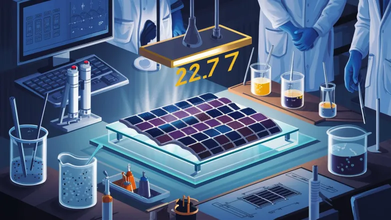 Cadmium-Doped Perovskite Solar Cell Achieves 22.7% Efficiency