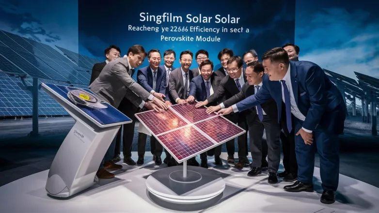 Singfilm Solar Achieves Record 22.6% Efficiency in Perovskite Module