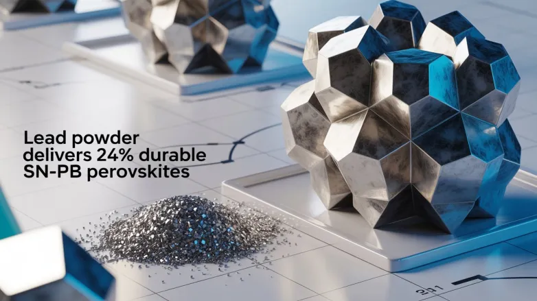 Lead Powder Delivers 24% Durable Sn–Pb Perovskites