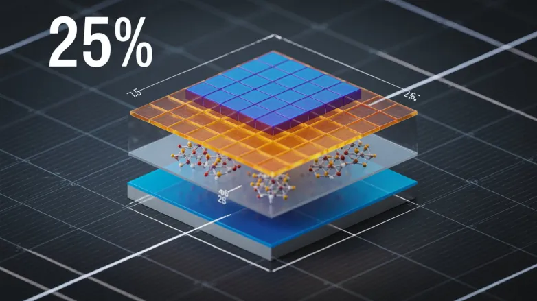 Donor–acceptor SAMs lift inverted perovskite efficiency to 25%
