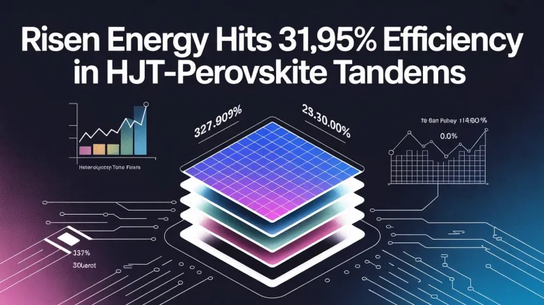 Risen Energy Hits 31.95% Efficiency in HJT-Perovskite Tandems