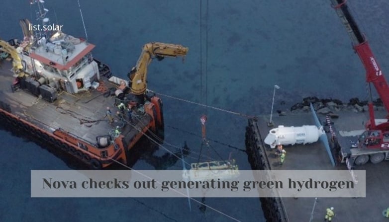 Nova checks out generating green hydrogen