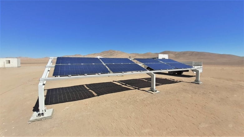 Bifacial panel made in Chile