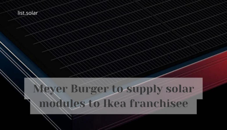 Meyer Burger to supply solar modules to Ikea franchisee
