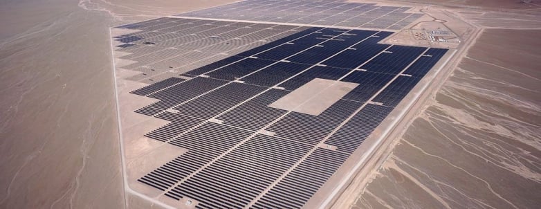 PV plant supplying grid supplementary services in Chile