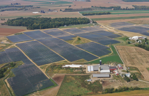 Penn State's 70-MW solar project portfolio is now creating power and sustaining sheep grazing