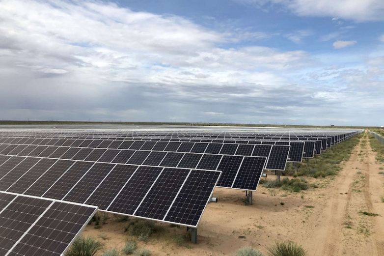 Southwest Georgia's Hickory Park solar + storage space project under construction