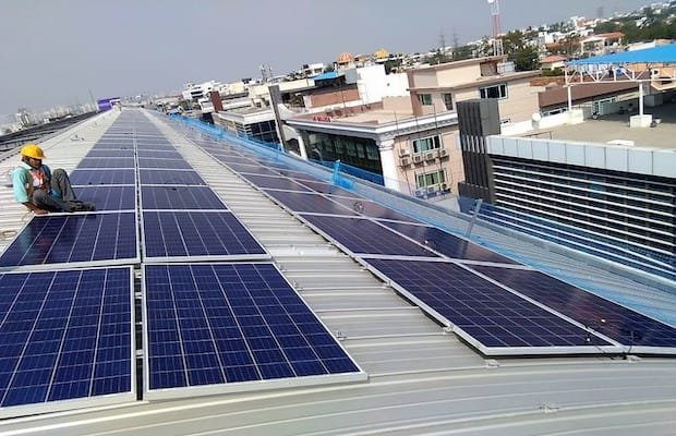 Amp Energy Compensations 7.8 MW Solar Plant for L&T Metro Rail Hyderabad