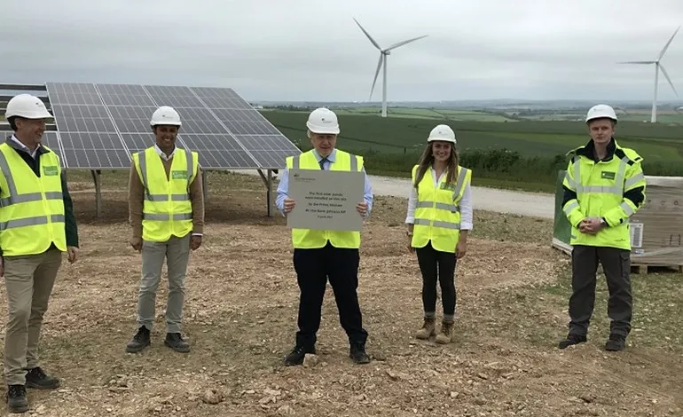 Johnson sees Cornish solar site ahead of G7