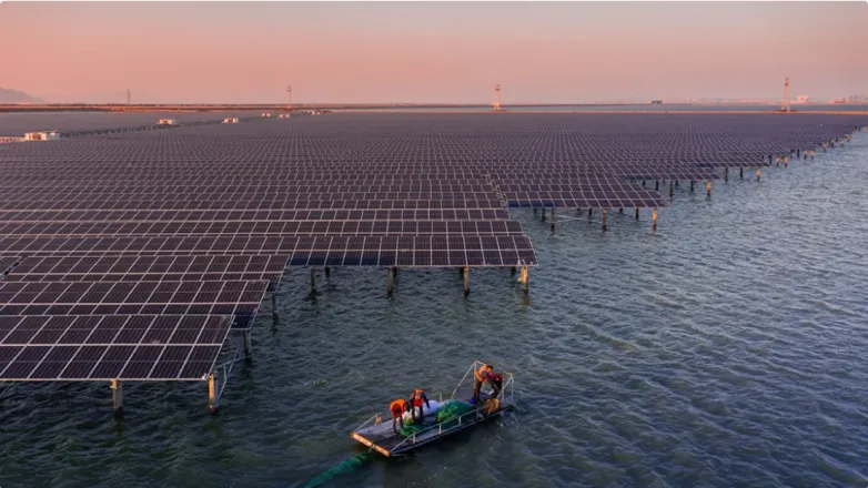 Chinese fish pond hosts 550 MW solar farm