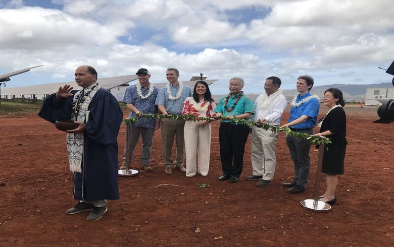 Clearway dedicates 39-MW solar project with battery in Hawaii