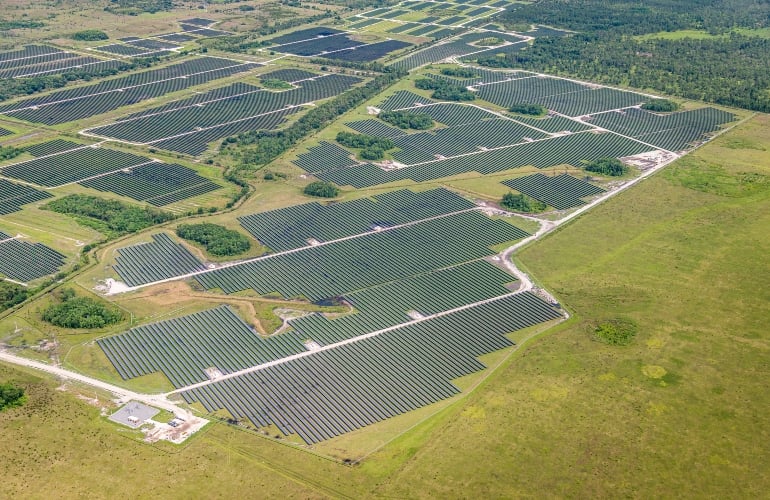OMCO Solar fixed-tilt racking made use of in 650-MW Florida PV portfolio