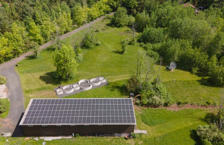 SunCommon includes 48.6-kW solar array to Wave Farm arts and also broadcast center