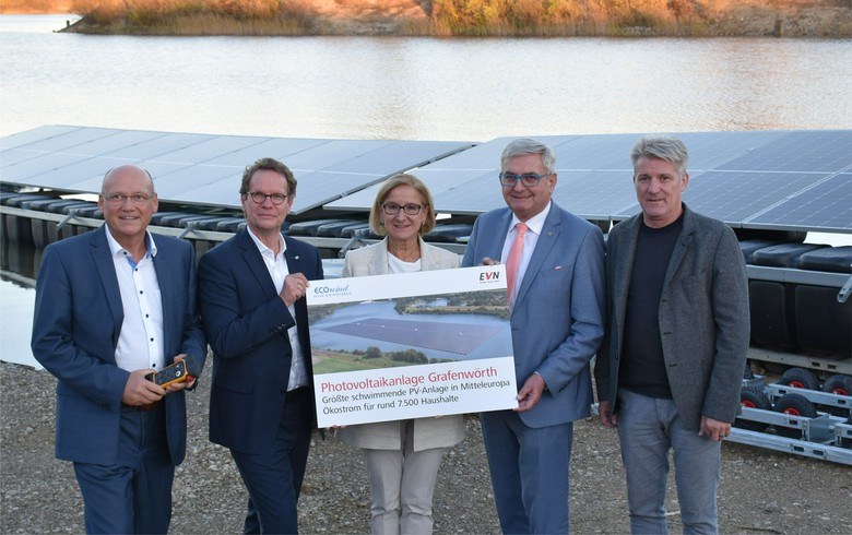Building and construction work starts on Austria's largest floating solar project