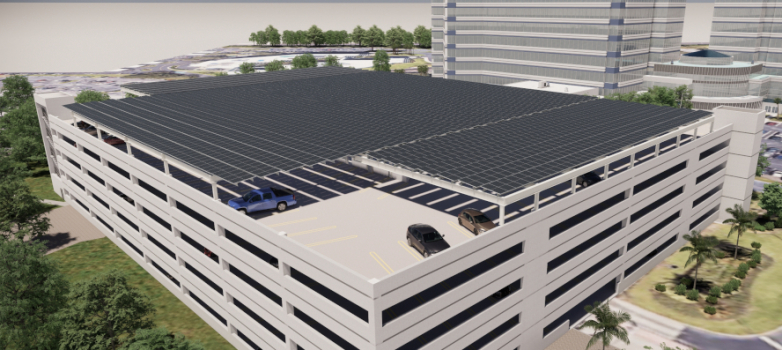 AGT starts building and construction on two solar carports for Raymond James in Florida