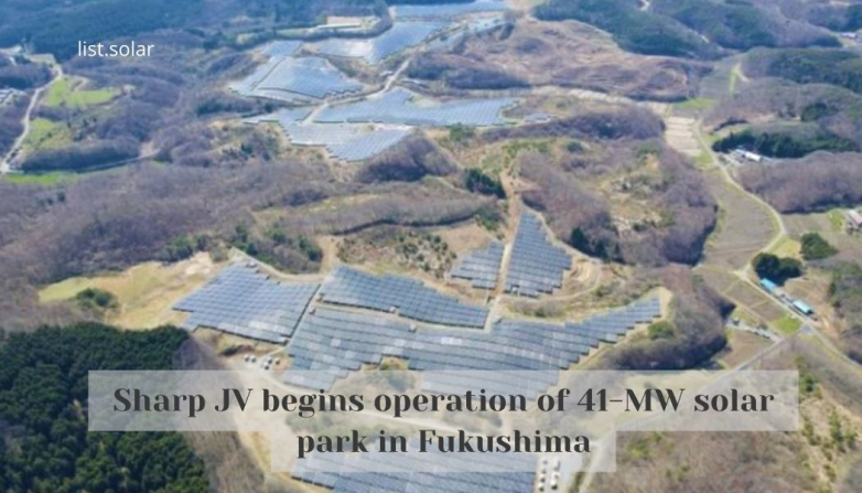 Sharp JV begins operation of 41-MW solar park in Fukushima