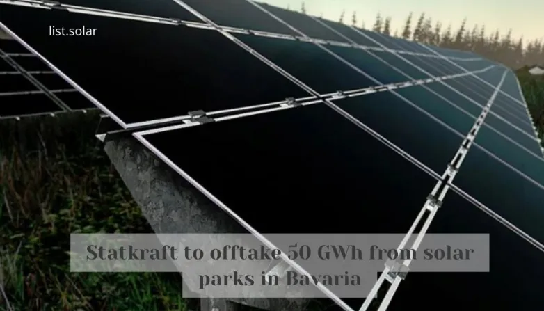 Statkraft to offtake 50 GWh from solar parks in Bavaria