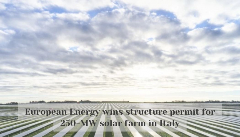 European Energy wins structure permit for 250-MW solar farm in Italy
