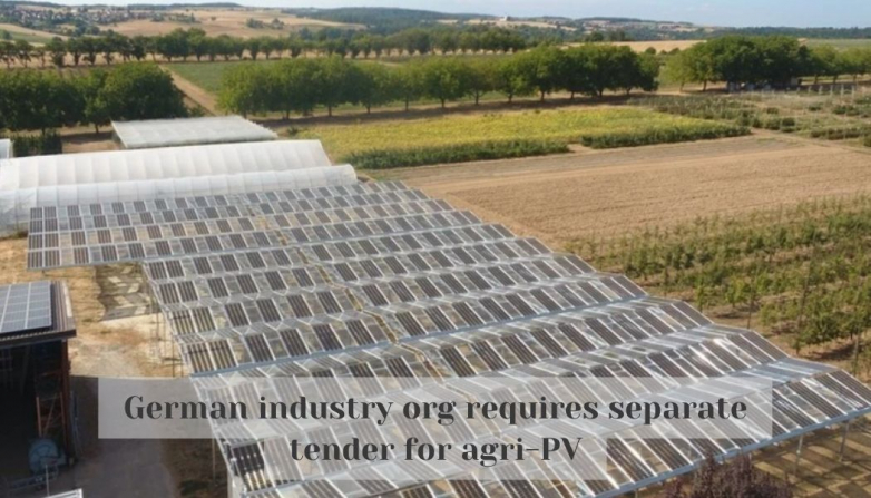 German industry org requires separate tender for agri-PV