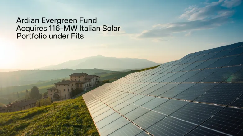 Ardian Evergreen Fund Acquires 116-MW Italian Solar Portfolio under FiTs Ardian Evergreen Fund Acquires 116-MW Italian Solar Portfolio under FiTs