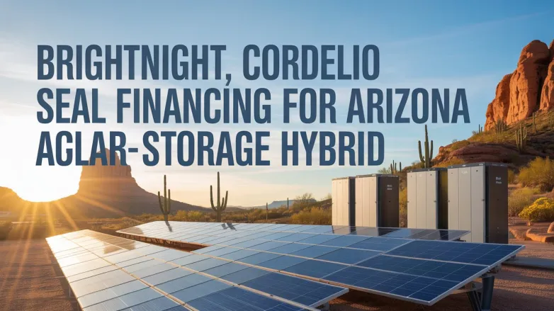 BrightNight, Cordelio Seal Financing for Arizona Solar-Storage Hybrid