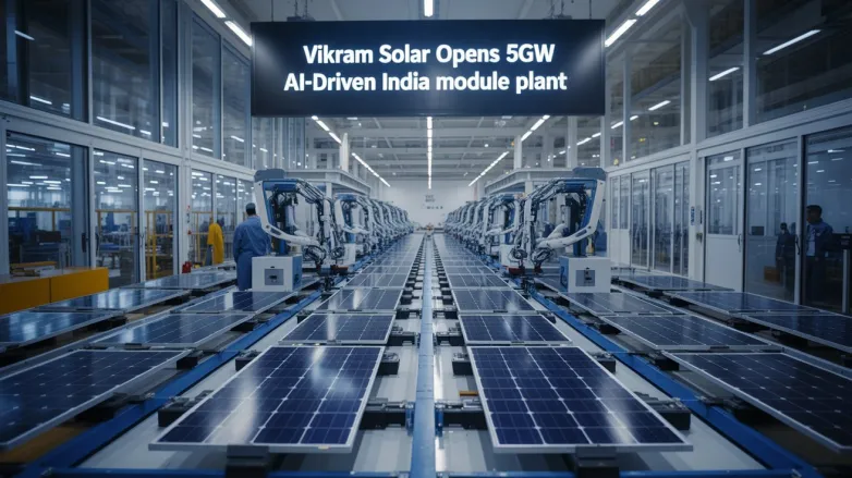 Vikram Solar Opens 5GW AI-Driven India Module Plant