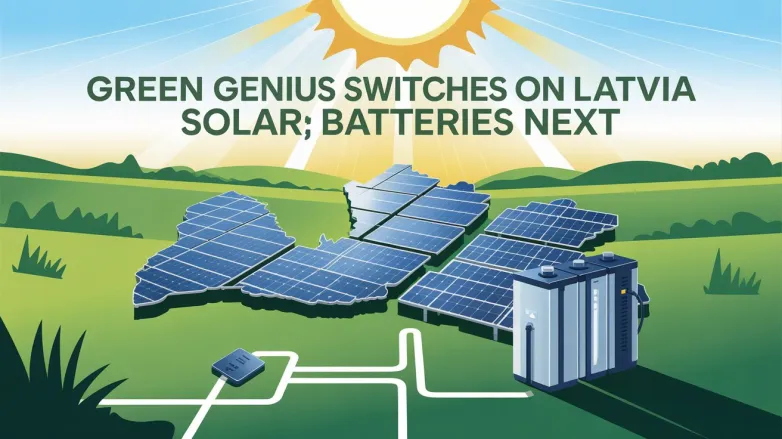 Green Genius Switches On Latvia Solar; Batteries Next