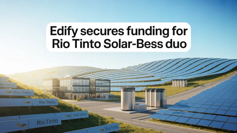 Edify Secures Funding for Rio Tinto Solar-BESS Duo