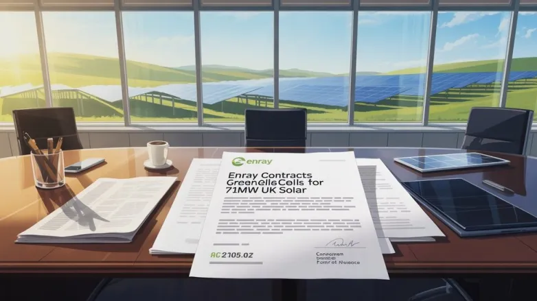 Enray Contracts Greencells for 71MW UK Solar