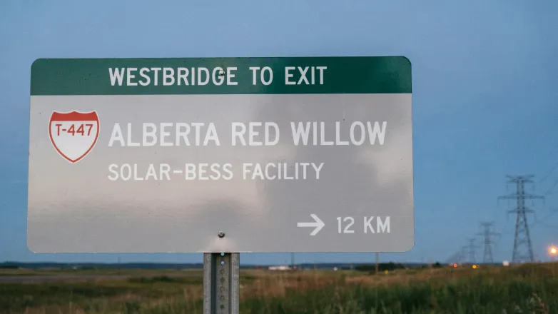 Westbridge to Exit Alberta Red Willow Solar-BESS
