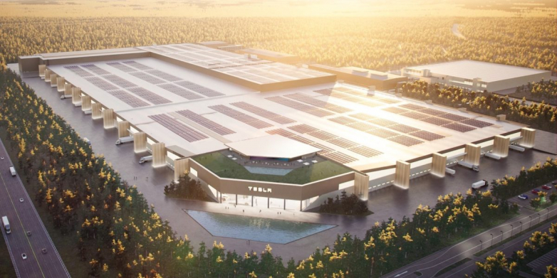 First picture of Tesla's German Gigafactory revealed, with rooftop PV too