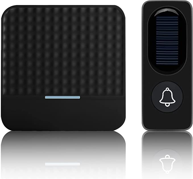 Racsoh Smart Wireless Doorbell Kit with Solar Powered Ring Button